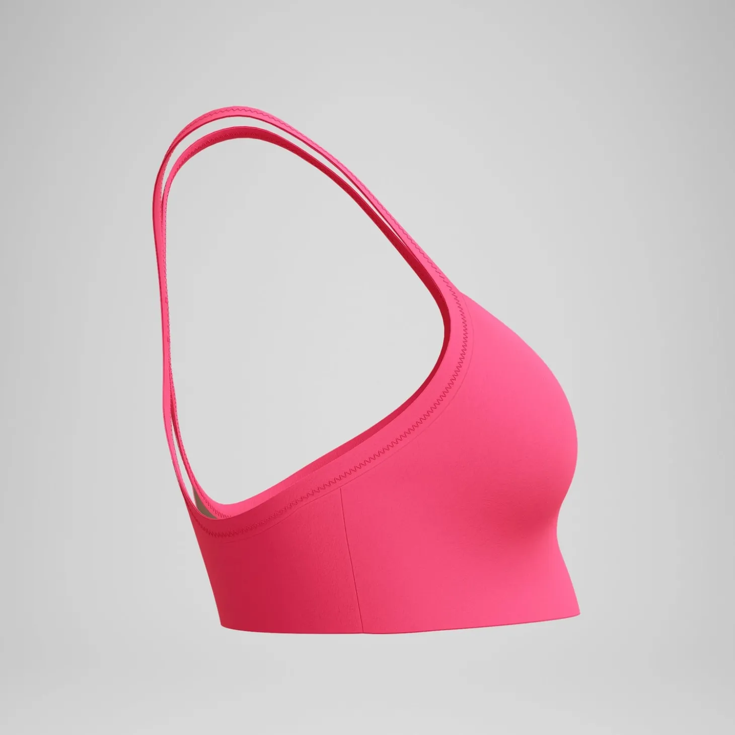 Haut de bikini Femme Solid Racerback rouge