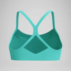 Haut de bikini Femme Solid Racerback turquoise