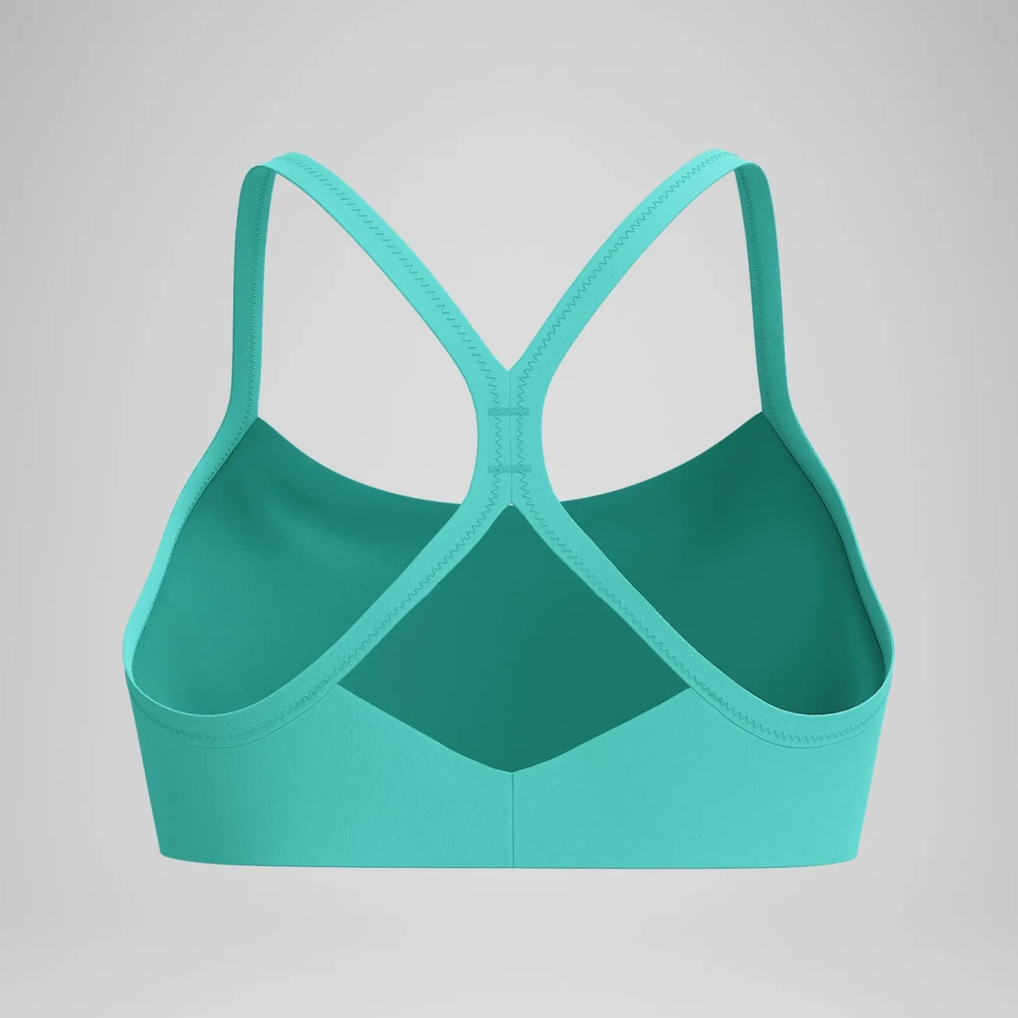 Haut de bikini Femme Solid Racerback turquoise
