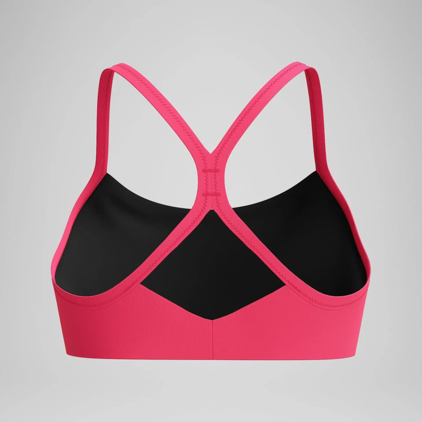 Haut de bikini Femme Solid Racerback rouge