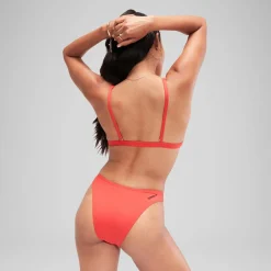 Haut de bikini FLU3NTE convertible uni rouge