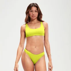 Haut de bikini FLU3NTE convertible uni vert