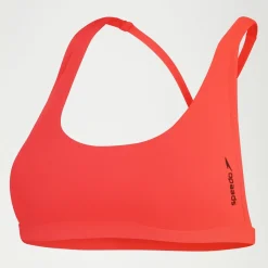 Haut de bikini FLU3NTE convertible uni rouge