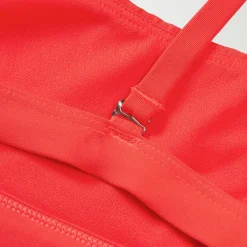 Haut de bikini FLU3NTE convertible uni rouge