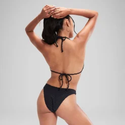 Haut de bikini FLU3NTE triangle en tissu éponge gris