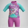 Haut et short de protection solaire Bébé Learn to Swim rose