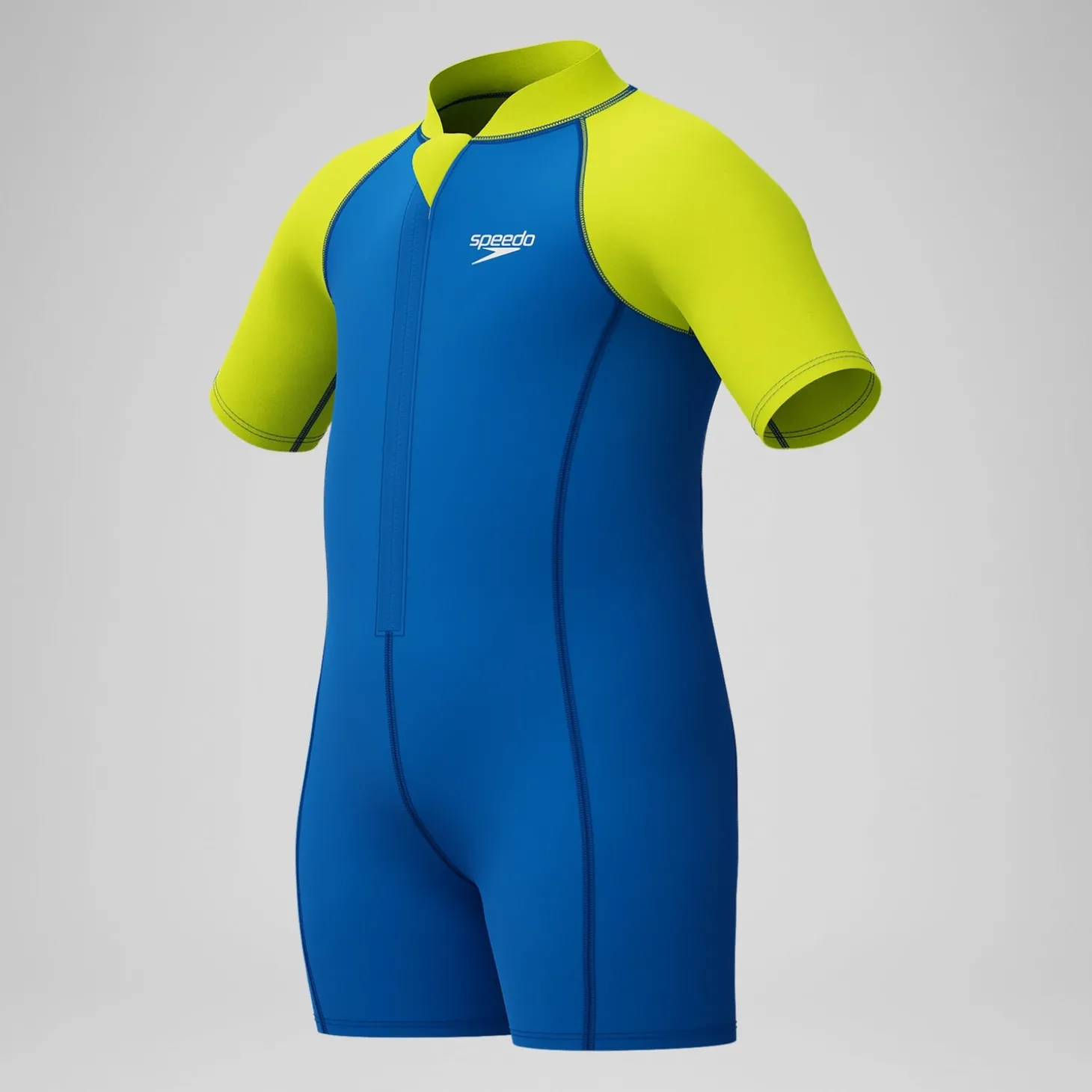 Haut et short de protection solaire Garçon Learn to Swim bleu
