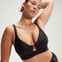 Haut Femme effet galbant Triangle noir