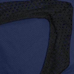 Haut uni à col montant avec maille filet pour Femmes Bleu céruléen