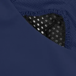 Haut uni à col montant avec maille filet pour Femmes Bleu céruléen