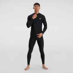 Haut zippé Homme à manches longues Essential noir