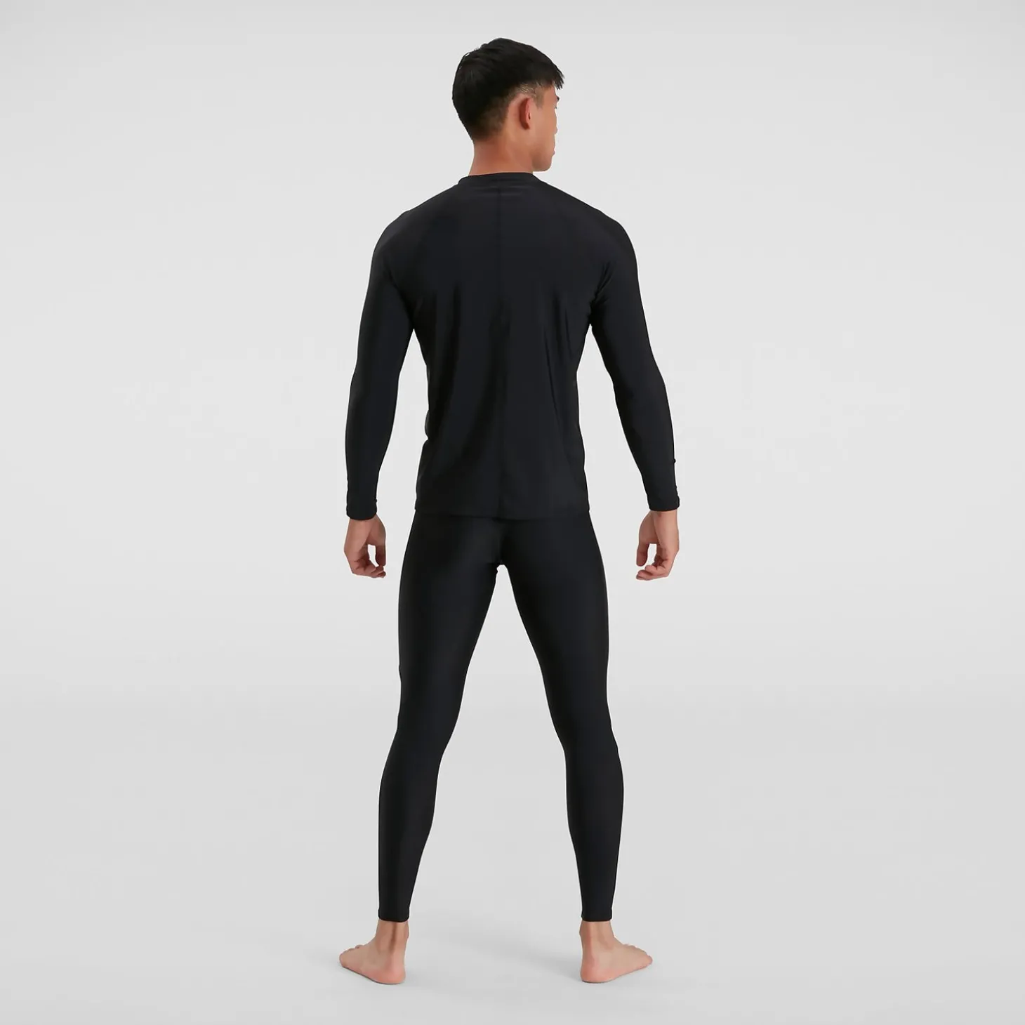 Haut zippé Homme à manches longues Essential noir