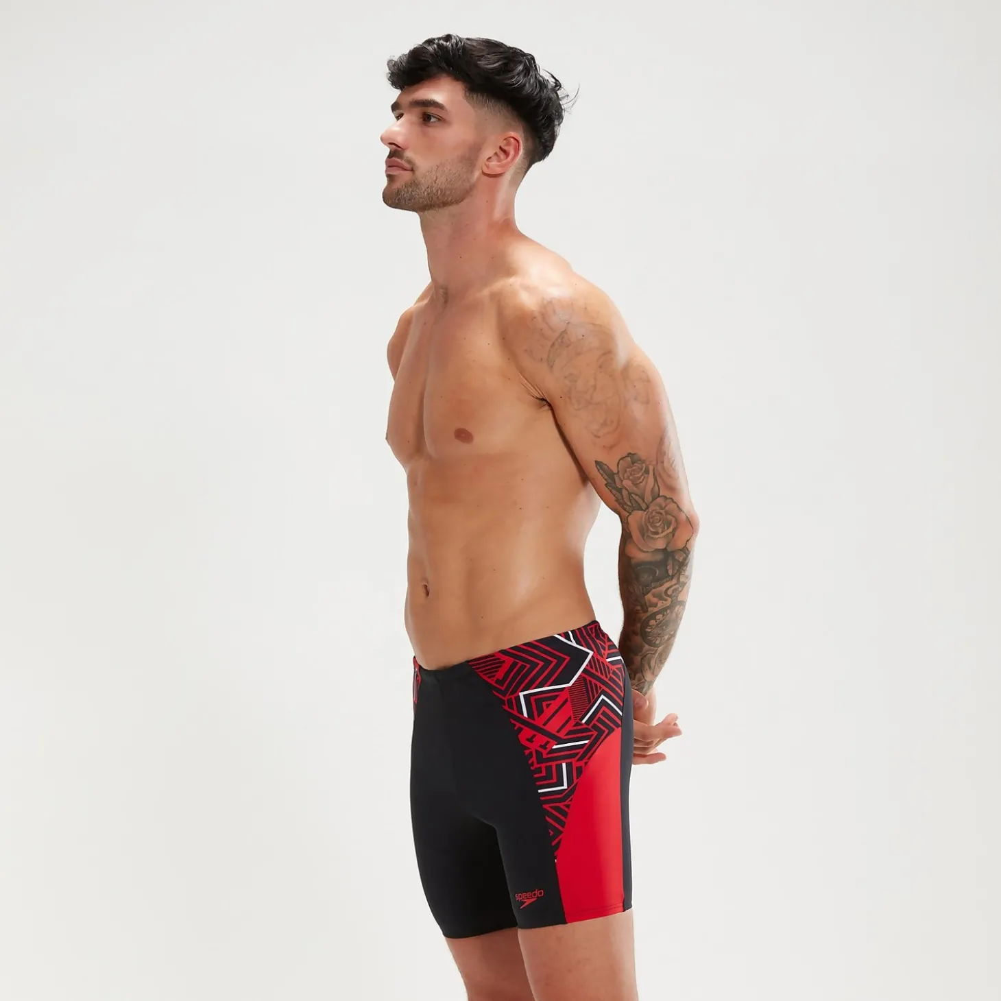 Jammer Homme ECO Endurance+ Splice mi-long noir/rouge