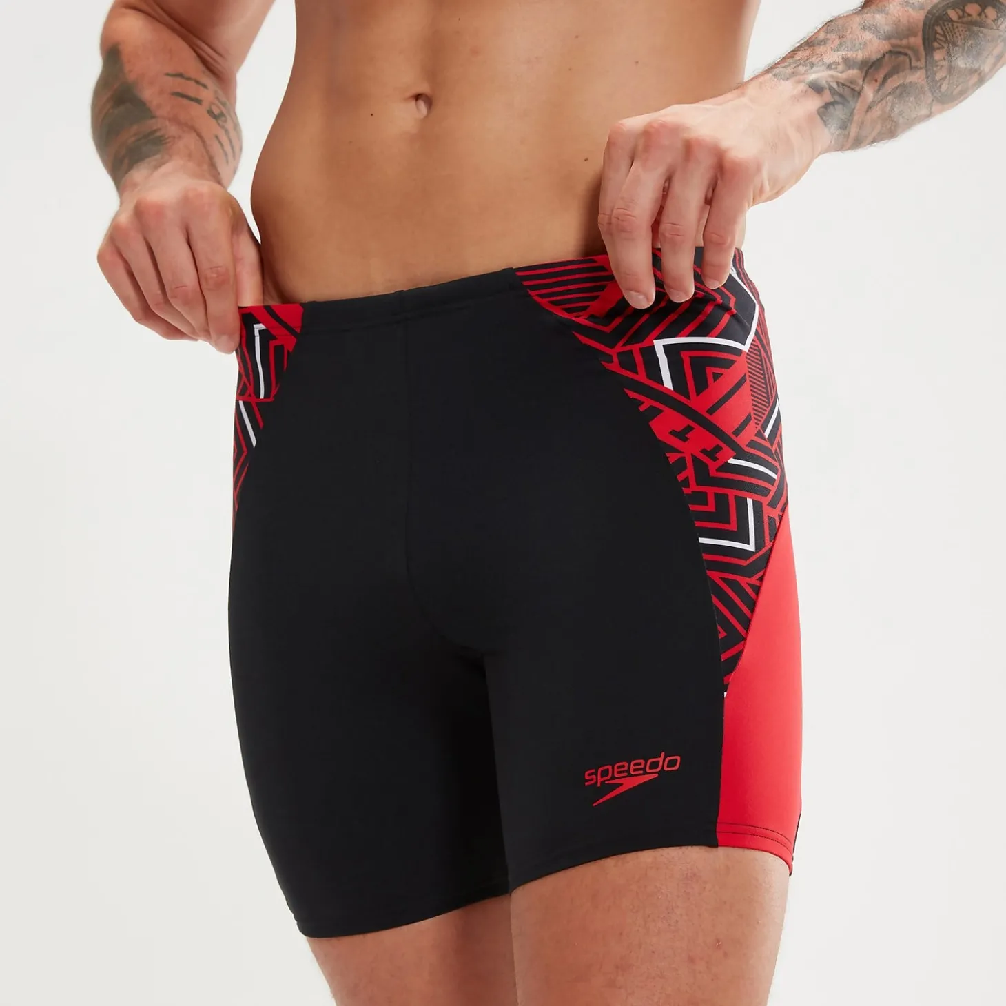 Jammer Homme ECO Endurance+ Splice mi-long noir/rouge