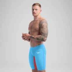 Jammer taille haute - Fastskin LZR Pure Valor 2.0 pour Hommes Bleu/Rouge