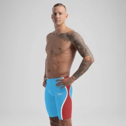 Jammer taille haute - Fastskin LZR Pure Intent 2.0 pour Hommes Bleu/Rouge