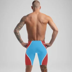 Jammer taille haute - Fastskin LZR Pure Intent 2.0 pour Hommes Bleu/Rouge