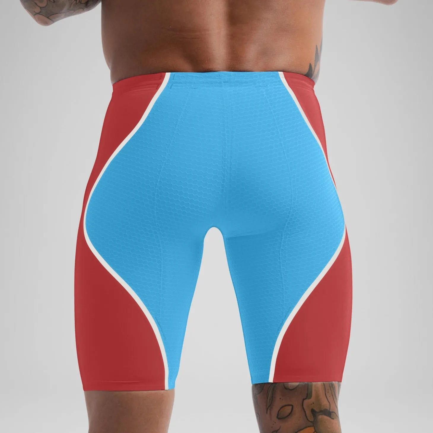 Jammer taille haute - Fastskin LZR Pure Intent 2.0 pour Hommes Bleu/Rouge