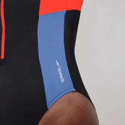 L/S 1 pièce color-block zippé pour Femmes Dragon Fire