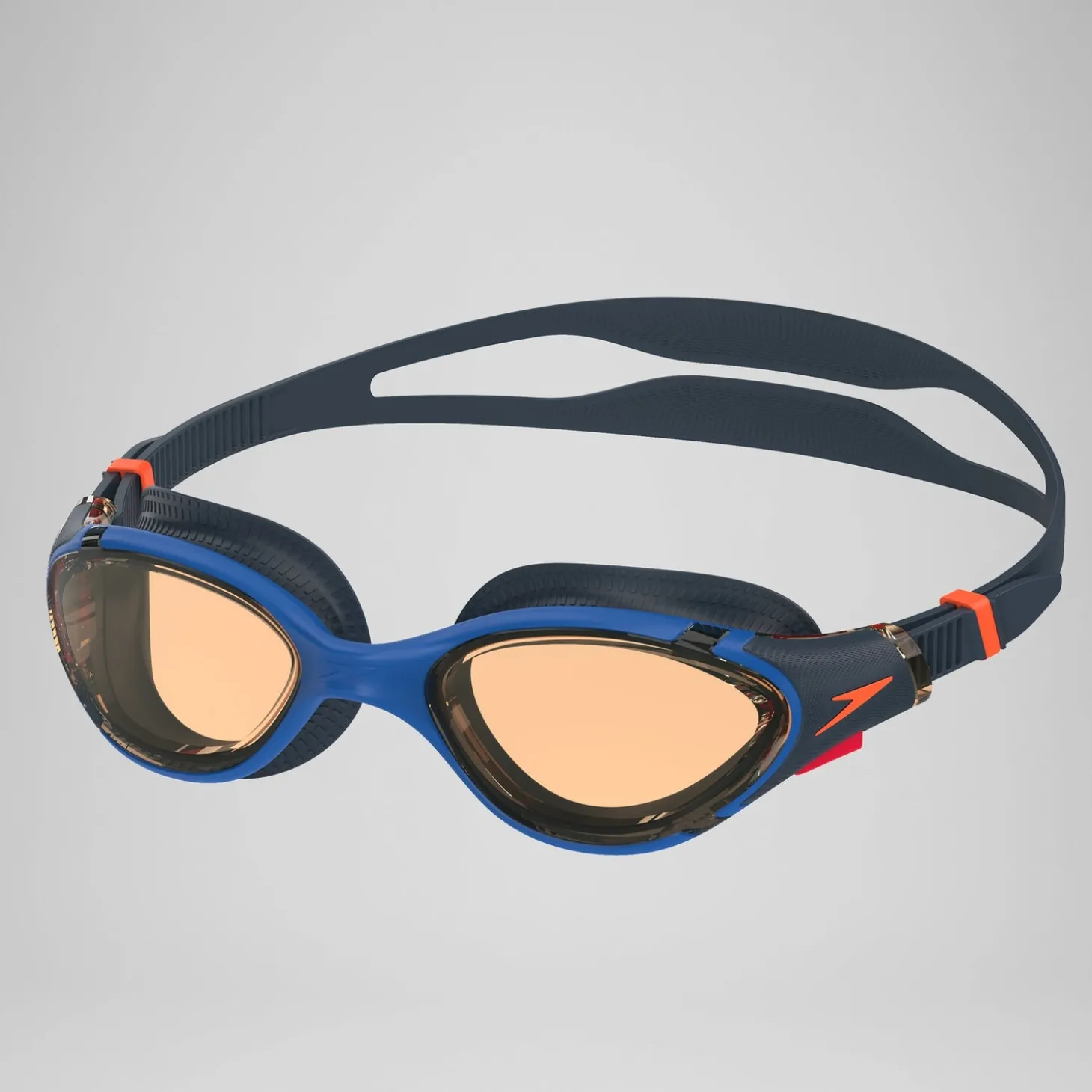 Lunettes de bain Adulte Biofuse bleu marine/orange