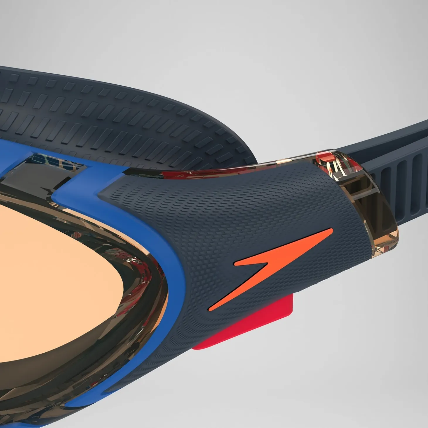 Lunettes de bain Adulte Biofuse bleu marine/orange
