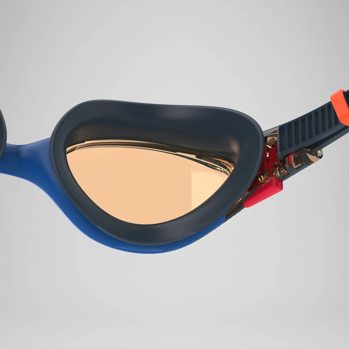 Lunettes de bain Adulte Biofuse bleu marine/orange