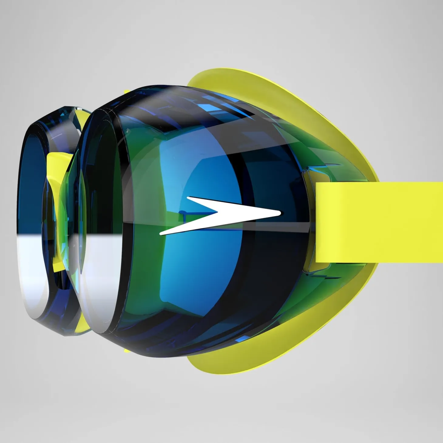 Lunettes de bain Junior Jet 2.0 jaune/bleu