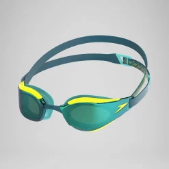 Lunettes de natation Adulte Fastskin Hyper Elite Miroir vert/jaune