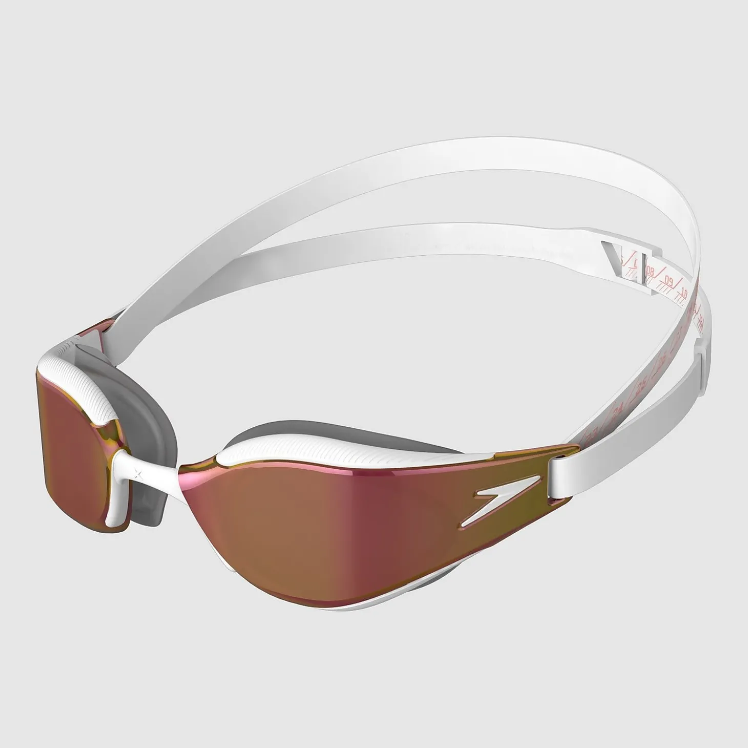 Lunettes de natation Adulte Fastskin Hyper Elite Miroir Blanches
