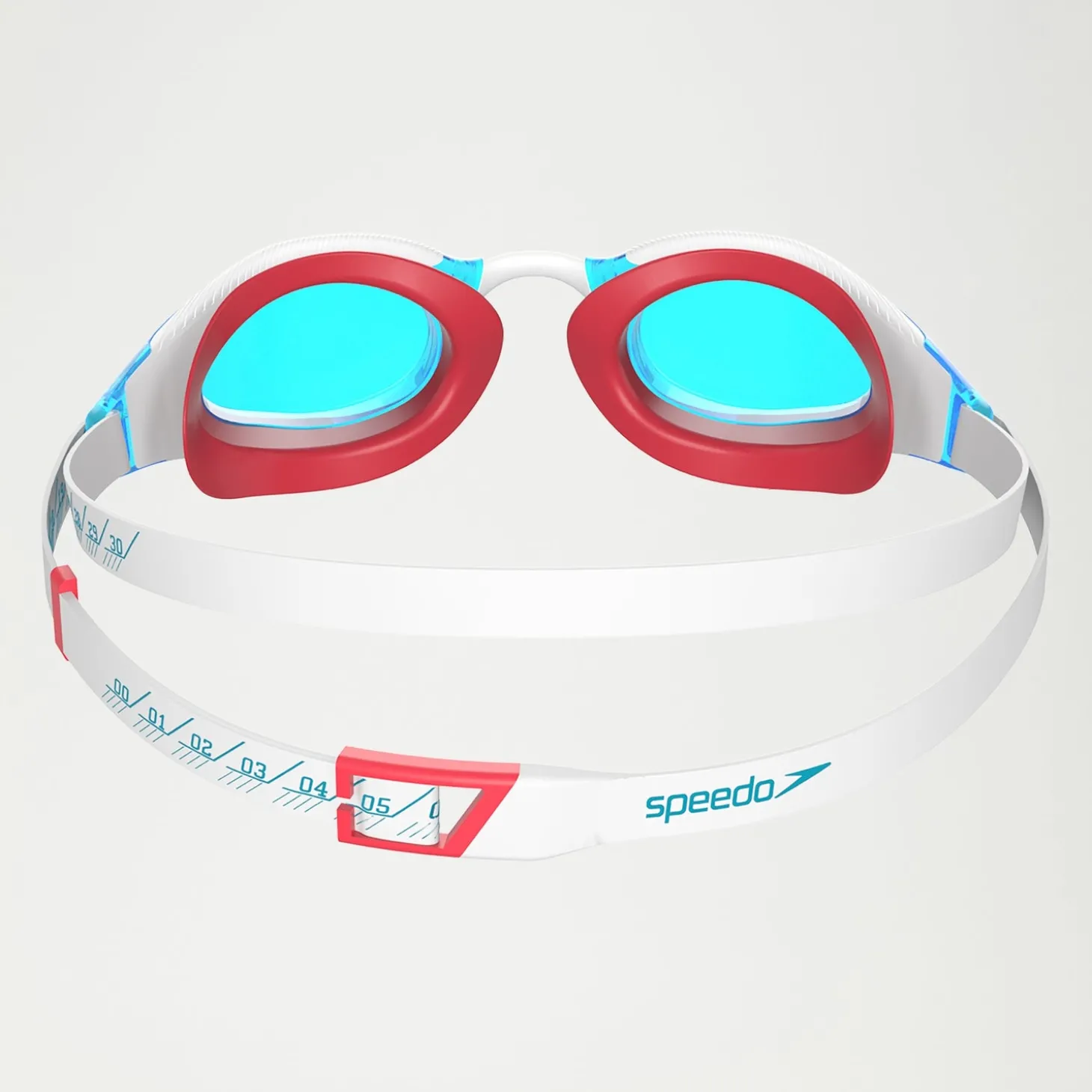 Lunettes de natation Adulte Fastskin Hyper Elite blanc/bleu/rouge