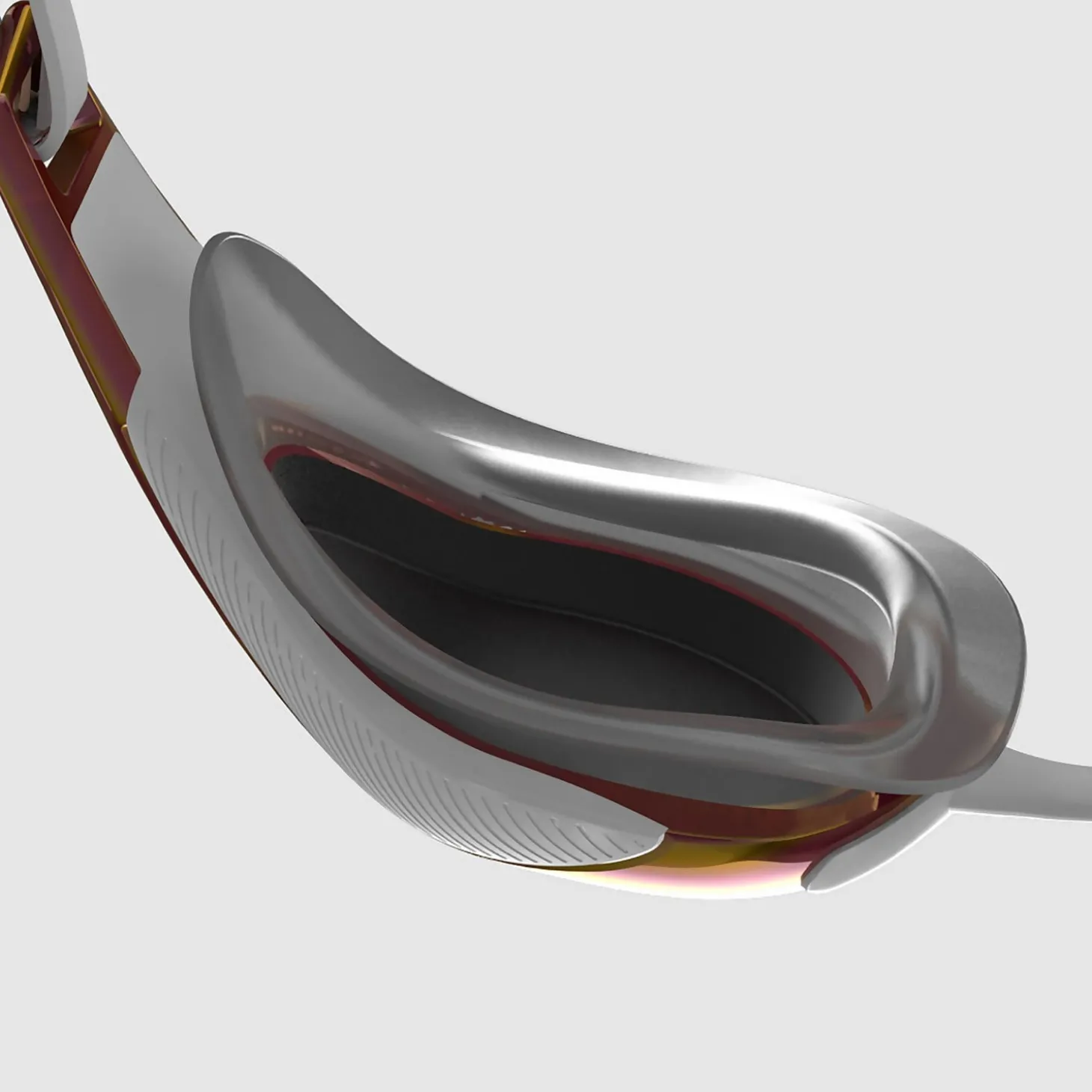 Lunettes de natation Adulte Fastskin Hyper Elite Miroir Blanches