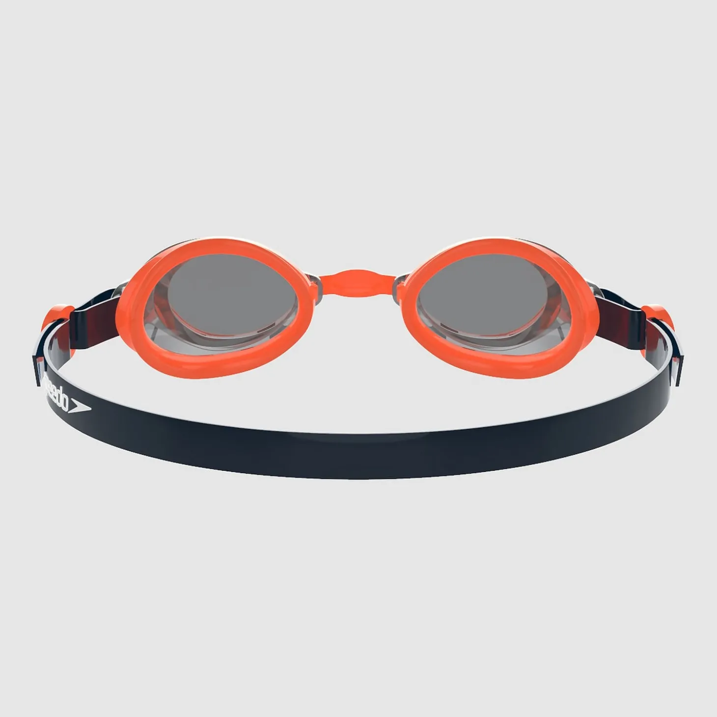 Lunettes de natation Junior Jet effet miroir bleu marine/orange