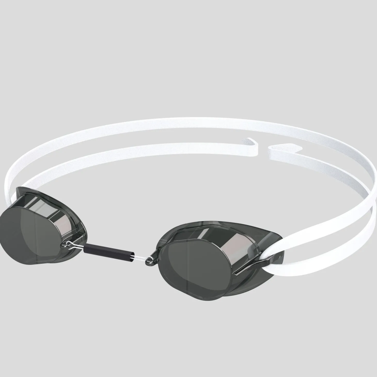 Lunettes de natation suédoises Adulte effet miroir fumé/argenté