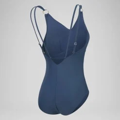 Maillot de bain 1 pièce à bretelles Shaping pour Femmes Bleu épicéa