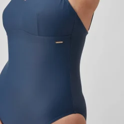 Maillot de bain 1 pièce à bretelles Shaping pour Femmes Bleu épicéa