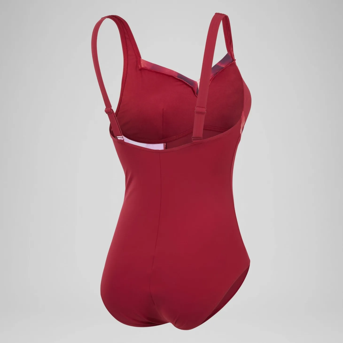 Maillot de bain 1 pièce à imprimé Shaping LunaElustre pour Femmes Rouge/Violet