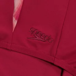 Maillot de bain 1 pièce à imprimé Shaping LunaElustre pour Femmes Rouge/Violet
