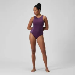 Maillot de bain 1 pièce Shaping LapisNite pour Femmes Prune dandy