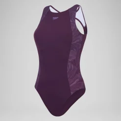 Maillot de bain 1 pièce Shaping LapisNite pour Femmes Prune dandy