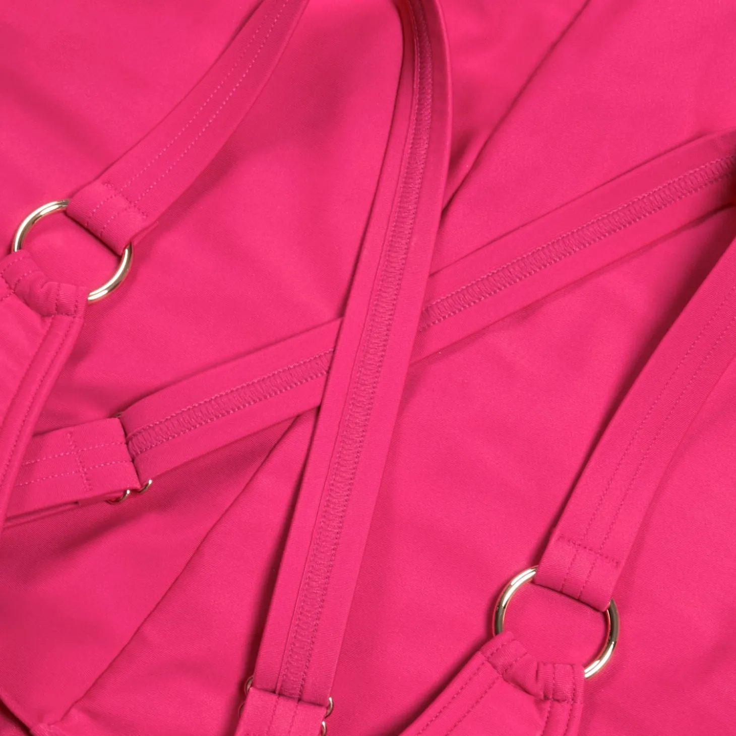 Maillot de bain 1 pièce Shaping à encolure en V pour Femmes Magenta Brume
