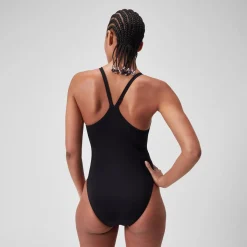 Maillot de bain avec dos en V End+ pour Femmes Noir