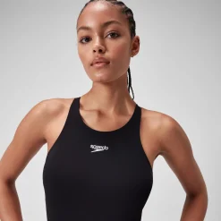 Maillot de bain avec dos en V End+ pour Femmes Noir