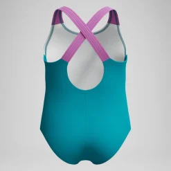 Maillot de bain Bébé Learn to Swim Crossback imprimé vert