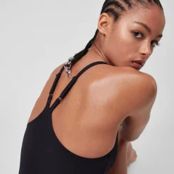 Maillot de bain dos en V End+ (plus long) Noir