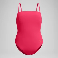 Maillot de bain Femme ajustable à fines bretelles rouge