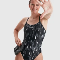 Maillot de bain Femme Allover Rippleback noir/gris