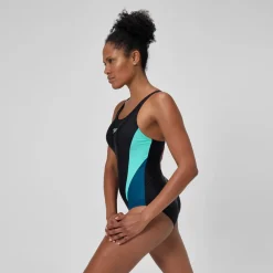 Maillot de bain Femme Colourblock 2.0 noir/turquoise