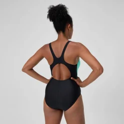 Maillot de bain Femme Colourblock 2.0 noir/turquoise