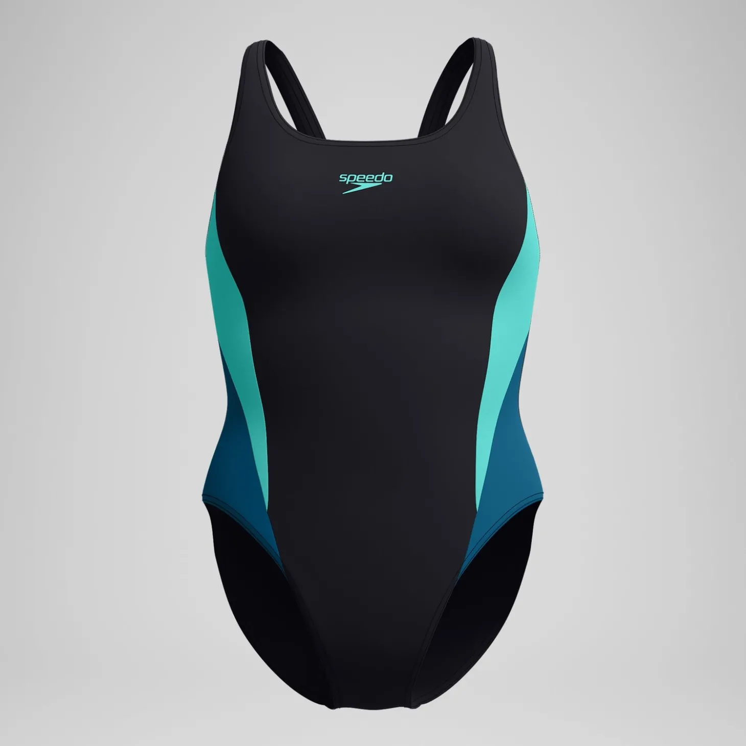 Maillot de bain Femme Colourblock 2.0 noir/turquoise