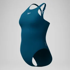 Maillot de bain Femme dos en V Endurance+ Longer Body sarcelle foncé